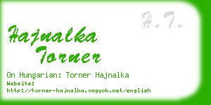 hajnalka torner business card